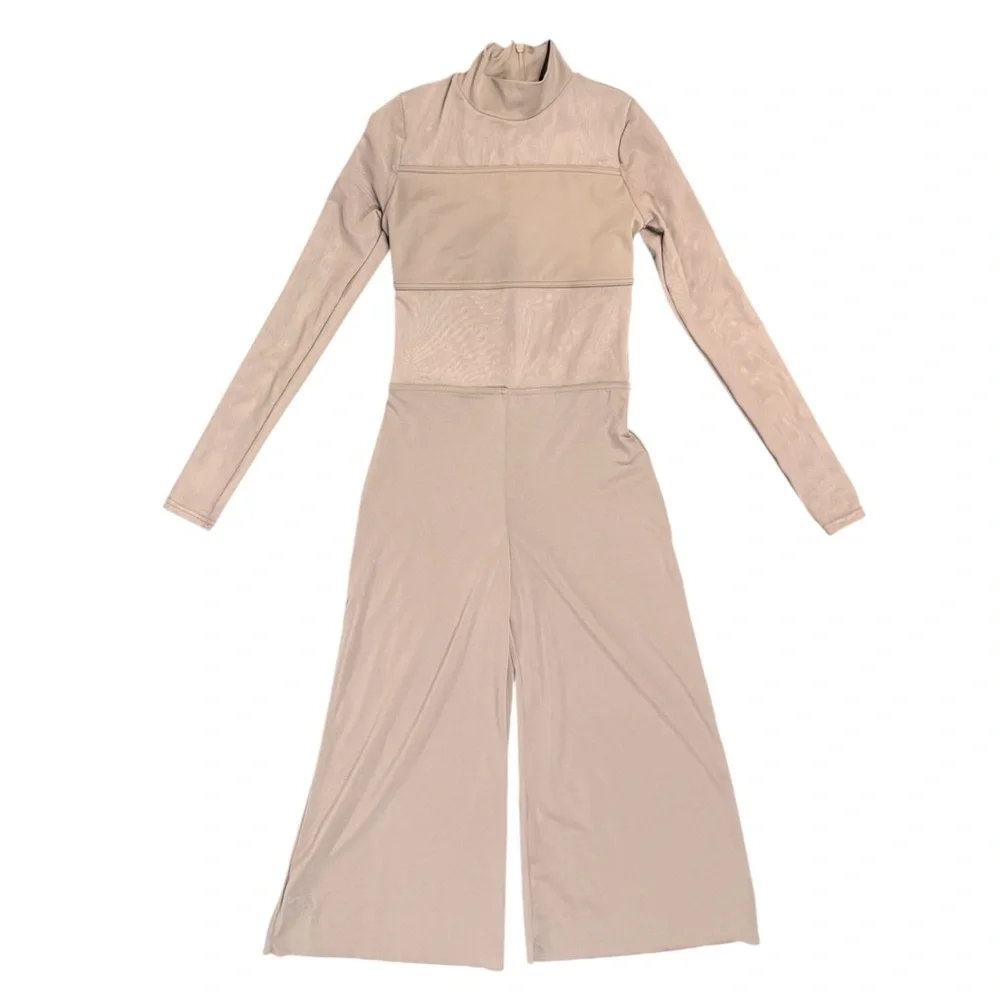 Balera Tan Mesh Culotte Unitard MC Contemporary Dance Costume